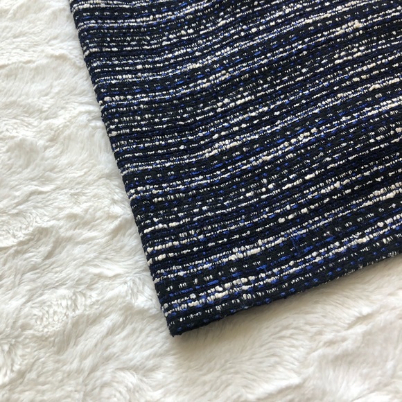 J. CREW Blue & Black Tweed Skirt - Picture 2 of 5